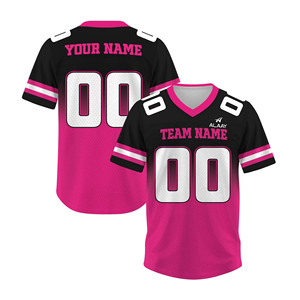 Maillot de rugby respirant en sublimation, personnalisable avec nom et numéro d'équipe, maillot de football américain, uniforme de football américain - Product Image 1