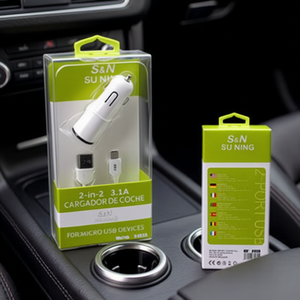 S&N Suning 2 In 1 Car Charger 3.1A Micro Usb For Mobile Devices - Product Image 3