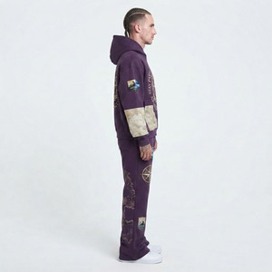 Conjunto Deportivo de Invierno para Hombre, Sudadera con Capucha, Pantalones Deportivos, Pantalones de Forro Polar Largos, Ropa Casual, Pantalones Deportivos de Pierna Ancha - Product Image 6
