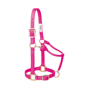 Harnais de cheval en nylon avec longe noire réglable, collier de tête équin - Product Image 4