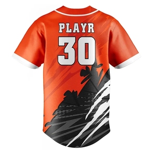 Camiseta de Béisbol Sublimada Transpirable con Diseño Estético, Estampado Gráfico Personalizado, Cierre de Botones, Estilo Casual para Europa - Product Image 6
