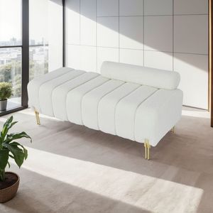 YR2134-BG Divani in Velluto Teddy Beige per Soggiorno - Product Image 1