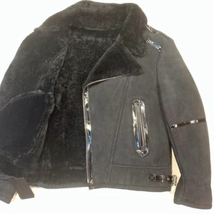 Genuine Leather Shearling <b>Jacket</b> Men Premium Fur <b>Lined</b> Aviator Winter Coat Warm Comfortable Fashion Outerwear Fit - Product Image 6