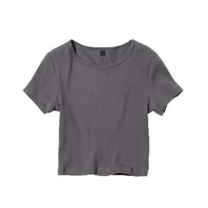 Haut court pour femme 100 % coton à carreaux, avec logo personnalisé, service OEM, prix usine bas, respirant, idéal pour l'été – Meilleures ventes - Product Image 4