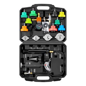 Kit di ricarica radiatore sottovuoto da 28 pezzi, tester di pressione universale per liquido refrigerante, strumento di riparazione auto per sistema di raffreddamento automobilistico - Product Image 1