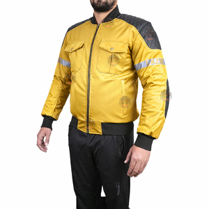 Chaqueta Textil de Motociclista para Hombre, Estilo Bomber, Impermeable, Cortavientos, Transpirable, Tallas Grandes, Personalizable, Protección para Conducir - Product Image 1