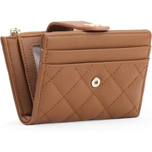 Cartera de Cuero Delgada Bifold para Mujer con Bolsillo con Cremallera y Monedero, Tarjetero Bifold Pequeño con Ventana para Identificación - Product Image 2