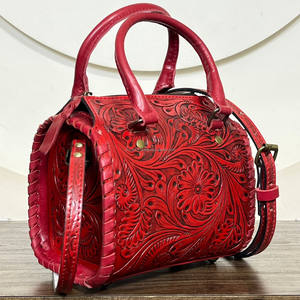 Sac à main Speedy en cuir véritable fait main, style western, best-seller, pour femmes, sac de voyage spacieux, sac à bandoulière - Product Image 4