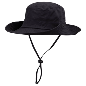 Outdoor Summer Quick-Drying Fisherman's <b>Hat</b> 3D Embroidery Denim Unisex Large Brim Hiking Fishing <b>Sun</b> Protection Bucket <b>Hat</b> <b>Men</b> - Product Image 3