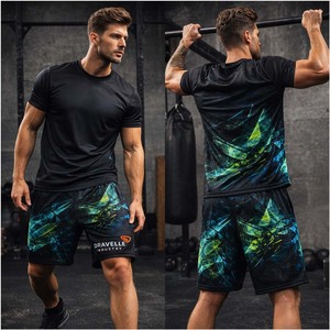 Shorts de gaming unisexe Dravelle Industry personnalisés par sublimation, en maille polyester respirante et séchage rapide, avec fermeture éclair - Product Image 6