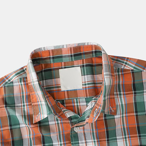 Men's Custom Logo Printed <b>Flannel</b> Casual Summer Shirts 100% Cotton Breathable Eco-Friendly Trendy - Product Image 4