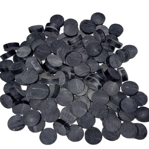Boutons en corne de buffle noire naturelle, faits à la main, écologiques, du plus grand fabricant indien, pour vêtements, artisanat et décoration, boutons vierges. - Product Image 1