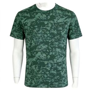 T-shirt Homme Vert Uni Formel Surdimensionné à Manches Courtes Impression Numérique Séchage Rapide Tricoté en Polyester Écologique Respirant - Product Image 1