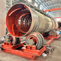 Machine de lavage et de déslimage rotative à entraînement par pneus pour minerai d'or et de manganèse du Ghana