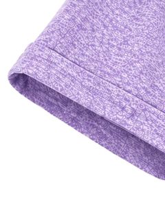 Camiseta de Mujer con Cuello en V, Diseño Abstracto de Lavanda, Casual, Manga Corta, con Bolsillo, Ligera, Transpirable, Top de Verano a la Moda - Product Image 6