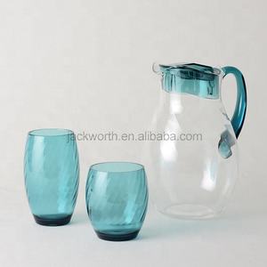 Articles ménagers Gobelets en acrylique écologiques et ensemble de pichets à eau-Design minimaliste - Product Image 4