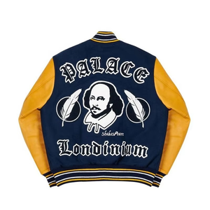 OEM Wholesale Customized Unisex High Quality Wool Stand Collar Front Embroidery <b>Patch</b> Letterman Varsity <b>Jacket</b> - Product Image 3