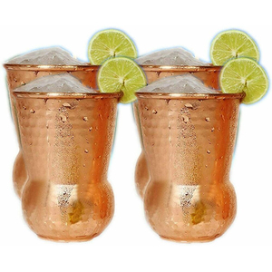 Eco-Friendly Pure Copper <b>Tumbler</b> For Ayurvedic Drinking Water Benefits Handmade Premium Metal Drinkware Polished Copper <b>Glass</b> - Product Image 5