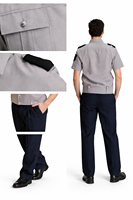 Ensemble d'uniformes de sécurité neufs en gros : hauts et pantalons à manches longues, séchage rapide, pour agents de sécurité