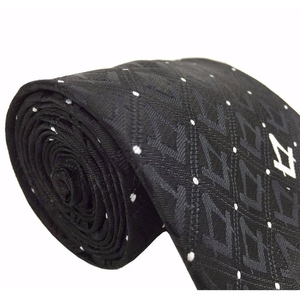 Cravate Maçonnique Premium Maître Maçon Loge Bleue à Pois Noirs Broderie Machine – Cravate Formelle Maçonnique Personnalisée – Régalia - Product Image 1