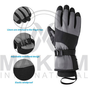 Guantes de Esquí para Hombre y Mujer, Guantes de Invierno con Pantalla Táctil, Impermeables, Cálidos para Clima Frío, Guantes para Snowboard - Product Image 2
