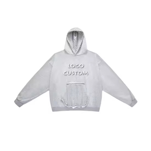High Quality Custom Logo DTG Printed Oversized Hoodie Heavyweight Fleece Winter Streetwear Manufactured Wholesale for Men - Product Image 4