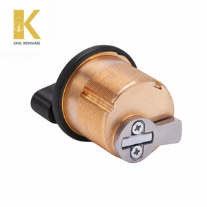 Brass Door Lock Cylinder Thumbturn Mechanical Door <b>Security</b> Flat Black 32mm For Entrance Door <b>Security</b> - Product Image 3