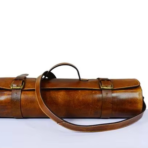Sac à dos en cuir Crazy Horse fait main, nouveau design, pour couteaux de chef professionnels, avec compartiments, pochette de rangement portable LKR-0329 - Product Image 1