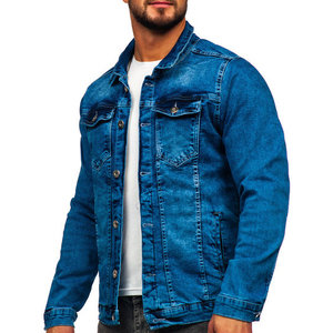 Men's New Fashion Button down Streetwear <b>Denim</b> Jacket Hooded Collar Custom Embroidery 100% Cotton Winter Outerwear Male <b>Coats</b> - Product Image 4