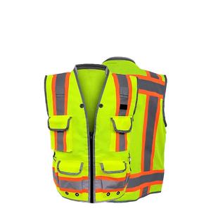 Chaleco protector de ropa de trabajo para hombres de malla de alta calidad 100% poliéster reflectante puro precio al por mayor Chaleco de seguridad para trabajos de construcción - Product Image 3