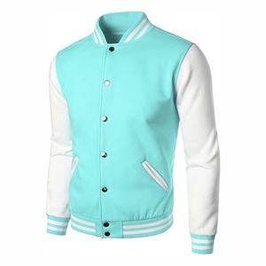 Chaqueta Varsity de Lona Cómoda y a la Moda para Hombre, Transpirable, Personalizable, con Cuello Alto y Logotipo Frontal - El Mejor Estilo a un Precio Increíble - Product Image 3