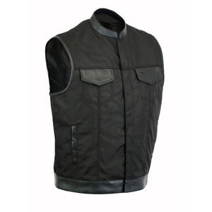 Gilet de motard en cuir véritable de haute qualité pour homme, gilet de motard en cuir lourd style rocker, gilet de moto pour homme fabriqué au Pakistan - Product Image 4