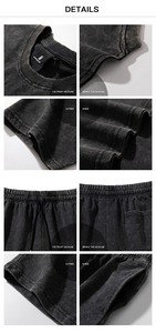 Custom Logo High Quality 2 Piece Men's Summer <b>Sets</b> Casual Streetwear Shorts <b>Sets</b> T Shirt - Product Image 5