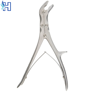 Rongeurs à double articulation et double action, instruments chirurgicaux orthopédiques manuels en acier inoxydable allemand pour la chirurgie générale de la colonne vertébrale - Product Image 1