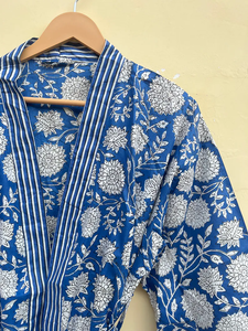 Bata Kimono de Algodón 100% Tejido para Mujer con Estampado Digital de Dibujos Animados, Camisón de Verano Hecho a Mano ODM con Cuello en V y Cintura Elástica de Longitud Completa - Product Image 2