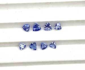 Natural Tanzanite Trillion Cut Gemstone Beads 3mm <b>Top</b> Quality Faceted Loose Calibrated Tanzanite Stones For <b>Earrings</b> Making Bulk - Product Image 5