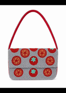 Bolso de Mano para Mujer con Diseño de Cuentas y Bordado de Lentejuelas, Dos Asas, Cierre de Botón, Forro de Algodón, para Viajes al Aire Libre, por MULT CRAFT - Product Image 5