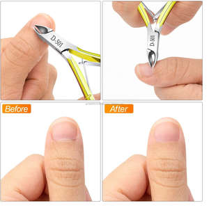 Life Care Instruments Gold Handle Nghia Style <b>Cuticle</b> <b>Nipper</b> Made with High Grade Stainless Steel - Product Image 3