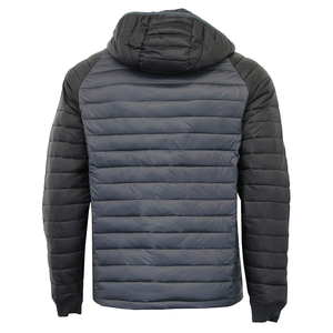 Chaqueta Acolchada con Capucha para Hombre, Resistente al Viento, Relleno de Poliéster, Estilo Casual, Ropa de Invierno, Corte Regular, Cierre de Cremallera, Color Sólido - Product Image 5