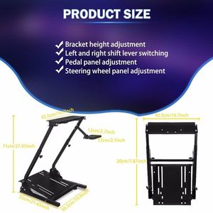 Adjustable Racing Wheel <b>Stand</b> G920 Steering Wheel <b>Stand</b> Shifter Mount Holder Fits Logitech G25 G27 Joysticks Game <b>Controllers</b> - Product Image 3