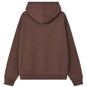 Ensemble décontracté pour homme : sweat à capuche zippé épais et pantalon de jogging en coton doux, style streetwear, couleur marron, ensemble de vêtements de sport tendance - Product Image 2
