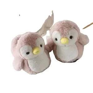 Cartoon Penguin Slippers House Shoes Plush Toy Home Shoes Gift at Indoor Winter Warm Soft Plush Carton Picture High Quality