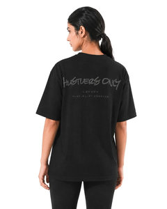 เสื้อยืดโอเวอร์ไซส์ ยูนิเซ็กซ์ ผ้าใยไผ่ หนัก 200 กรัม พิมพ์โลโก้ ขายส่ง ผ้าใยไผ่ 100% ทรงหลวม ระบายอากาศดี สไตล์สตรีทแวร์ แขนสั้น - Product Image 2