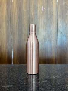 Botella de Agua Reutilizable de Cobre Martillado Moderno SOFIYA CRAFT con Tapa, Pared Simple, Portátil para Viajes - Product Image 5