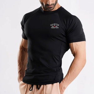 Wholesale Customized Logo <b>Men</b> <b>Compression</b> <b>Shirt</b> Short Sleeves Gym Wear <b>Compression</b> <b>Shirts</b> <b>For</b> <b>Men</b> - Product Image 4