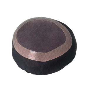 Human Hair Mono Base Toupee Bonnet <b>Wig</b> for <b>Men</b> with Bangladesh Hair Patches and Taz Hair - Product Image 1