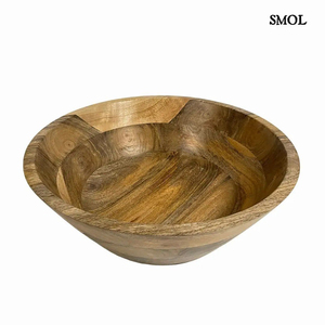 Tazón Decorativo de Madera de Mango Hecho a Mano, Acabado Natural, Diseño Tallado a Mano, Ecológico y Sostenible, Decoración para Cocina y Hogar - Product Image 6