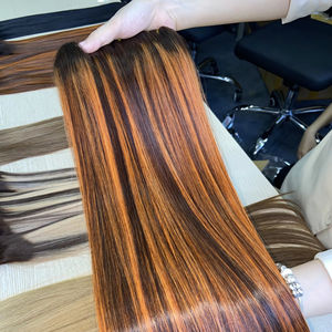Top1 verano Venta caliente personalizado hueso liso recto 100% puro vietnamita Peluca de pelo crudo extensiones de cabello Natural HD Peluca de encaje - Product Image 1