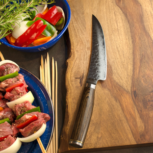 Cuchillo Deshuesador de Damasco Forjado a Mano, Cuchillo Profesional para Recortar y Deshuesar Carne, Cuchilla de Cocina de Acero Inoxidable Afilada como una Navaja - Product Image 6