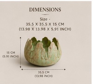 Maceta de Hierro Vintage Ecológica con Diseño Urli, Recubrimiento en Polvo con Pátina Verde, Hecha a Mano para Decoración del Hogar y Jardín - Product Image 4